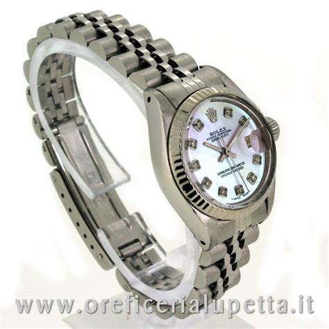 rolex datejust madreperla e brillanti